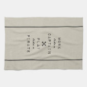 Het werk als een toneelstuk als een piraat theedoek (Horizontaal)