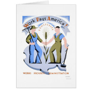 Het werk betaalt Amerika 1939 WPA
