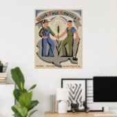 Het werk betaalt het Poster van WPA van Amerika (Thuiskantoor)