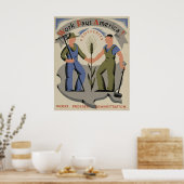 Het werk betaalt het  Poster van WPA van Amerika (Keuken)