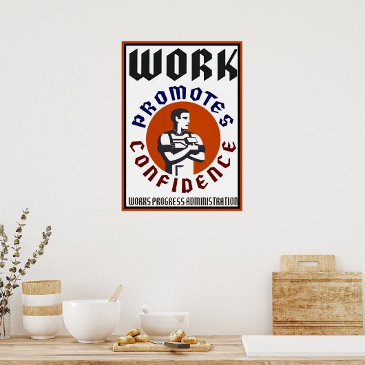Het werk bevordert het Poster van het VertrouwenWP (Keuken)