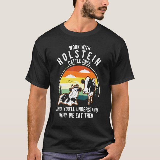 Het werk Cattle begrijpt eens waarom Eet hen Koe G T-shirt (Voorkant)