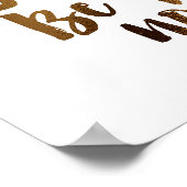 Het werk hard in stilte laat het succes het lawaai poster (Hoek)