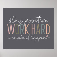 Het werk hard maakt het Motivatie Kantoor