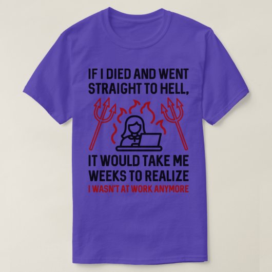 Het werk Hell 1 T-shirt (Design voorkant)