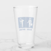 Het werk is belangrijk, Archery is belangrijk Glas (Achterkant)