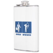 Het werk is belangrijk, Archery is belangrijk Heupfles (Links)