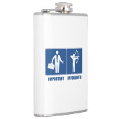 Het werk is belangrijk, Archery is belangrijk Heupfles (Rechts)