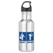 Het werk is belangrijk, Archery is belangrijk Waterfles (Voorkant)