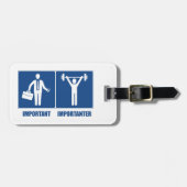 Het werk is belangrijk gewicht heffen is belangrij bagagelabel (Voorkant horizontaal)