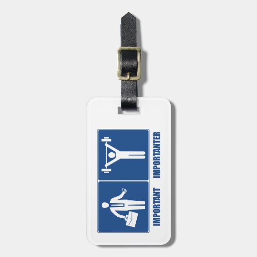 Het werk is belangrijk gewicht heffen is belangrij bagagelabel (Voorkant verticaal)