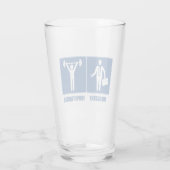 Het werk is belangrijk gewicht heffen is belangrij glas (Achterkant)