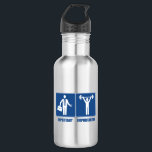 Het werk is belangrijk gewicht heffen is belangrij waterfles<br><div class="desc">Ga naar huis,  het zal er morgen zijn. Doe gewoon liftgewichten,  het is je hond. Dit grappige ontwerp show pictogrammen van een zakenman en een Weightlifter.</div>