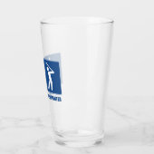 Het werk is belangrijk, Golf is belangrijk Glas (Links)