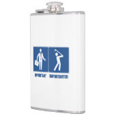 Het werk is belangrijk, Golf is belangrijk Heupfles (Links)