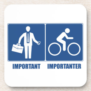 Het werk is belangrijk, het cycli is belangrijk bier onderzetter