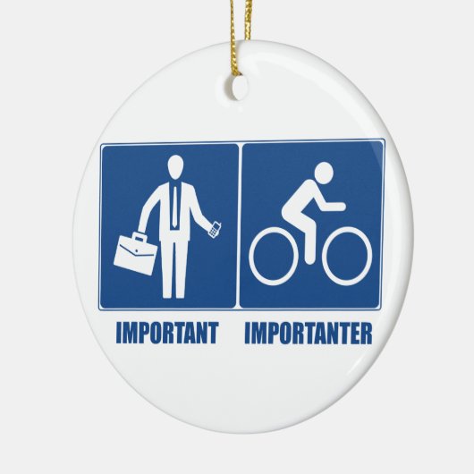 Het werk is belangrijk, het cycli is belangrijk keramisch ornament (Links)