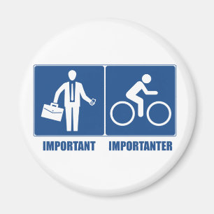 Het werk is belangrijk, het cycli is belangrijk magneet