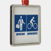 Het werk is belangrijk, het cycli is belangrijk metalen ornament (Rechts)