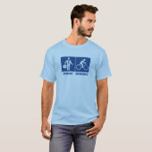 Het werk is belangrijk, het cycli is belangrijk t-shirt (Voorkant volledig)