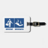 Het werk is belangrijk, het Duiken van het hemel i Bagagelabel (Voorkant horizontaal)