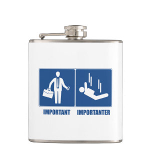 Het werk is belangrijk, het Duiken van het hemel i Heupfles