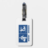 Het werk is belangrijk, het keuken is belangrijk bagagelabel (Achterkant verticaal)