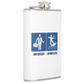 Het werk is belangrijk, het keuken is belangrijk heupfles (Rechts)