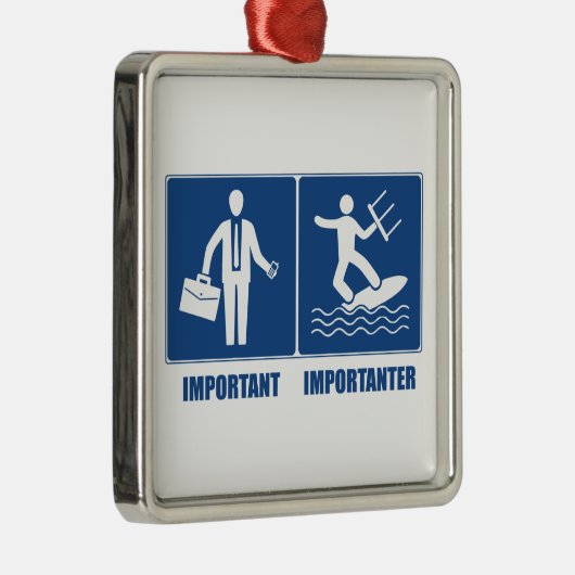 Het werk is belangrijk, het keuken is belangrijk metalen ornament (Rechts)