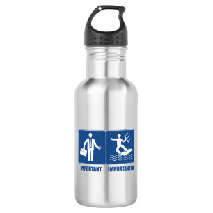 Het werk is belangrijk, het keuken is belangrijk waterfles