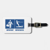 Het werk is belangrijk, het kiemen van water is be bagagelabel (Voorkant horizontaal)