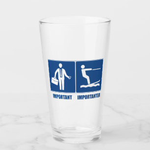 Het werk is belangrijk, het kiemen van water is be glas