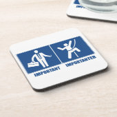 Het werk is belangrijk, het klimmen is belangrijk bier onderzetter (Linkerzijde)