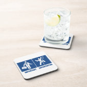 Het werk is belangrijk, het klimmen is belangrijk bier onderzetter (Rechterzijde)