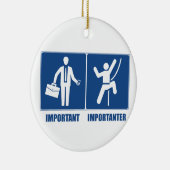 Het werk is belangrijk, het klimmen is belangrijk keramisch ornament (Rechts)