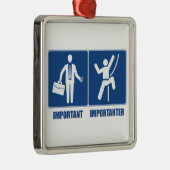 Het werk is belangrijk, het klimmen is belangrijk metalen ornament (Rechts)