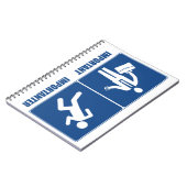 Het werk is belangrijk, het lopen is belangrijk notitieboek (Linkerzijde)