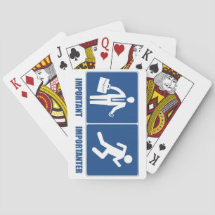 Het werk is belangrijk, het lopen is belangrijk pokerkaarten