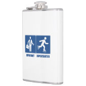 Het werk is belangrijk, het Rollerblading is belan Heupfles (Links)