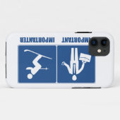 Het werk is belangrijk, het Skien is belangrijk Case-Mate iPhone Case (Achterkant (horizontaal))