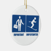 Het werk is belangrijk, het Skien is belangrijk Keramisch Ornament (Rechts)