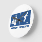 Het werk is belangrijk, het Skien is belangrijk Ronde Klok (Hoek)