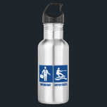 Het werk is belangrijk, het wakeboarding is belang waterfles<br><div class="desc">Ga naar huis,  het zal er morgen zijn. Ga gewoon wakker worden. Dit grappige ontwerp show pictogrammen van een zakenman en een wakeboarder.</div>