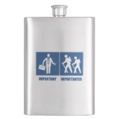 Het werk is belangrijk het wandelen is belangrijk flacon (Voorkant)