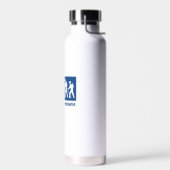 Het werk is belangrijk het wandelen is belangrijk waterfles (Links)