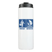 Het werk is belangrijk, het windsurfen is belangri thermosbeker (Voorkant)