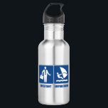 Het werk is belangrijk, het windsurfen is belangri waterfles<br><div class="desc">Ga naar huis,  het zal er morgen zijn. Ga gewoon windsurfen. Dit grappige ontwerp show pictogrammen van een zakenman en een windsurfer.</div>