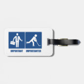 Het werk is belangrijk, Hockey is belangrijk Bagagelabel (Achterkant horizontaal)