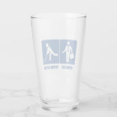 Het werk is belangrijk, Hockey is belangrijk Glas (Achterkant)