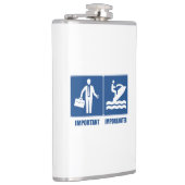 Het werk is belangrijk, Jet Skiing is belangrijk Heupfles (Rechts)